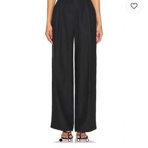Faithfull the Brand Black Wide Leg Pants